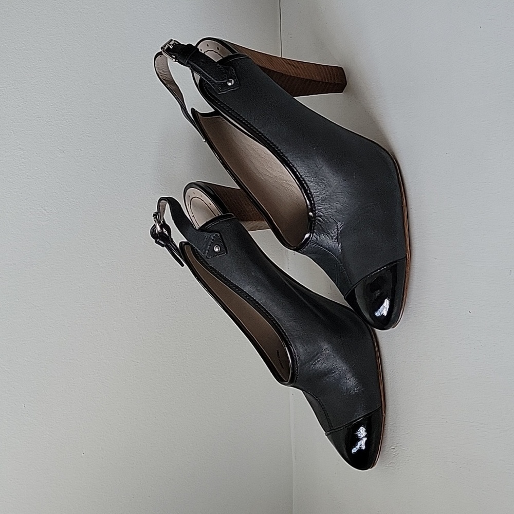 US 7 Marc by Marc Jacobs Leather Slingback Heels